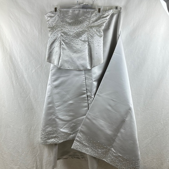 Donna Gray three-piece bustier, wrap, skirt set, size 6 - Picture 3 of 9